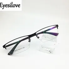 Eyesilove очки для близорукости, мужские деловые очки, металлические близорукие очки, очки для большого лица по рецепту-1,0-6,0