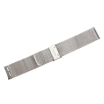 

Silver Tone Stainless Steel Watch Mesh Strap- 22mm