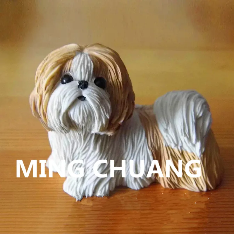 Mini-Cute-Simulation-Puppy-Statue-Chrysanthemum-Shih-Tzu-Care-for-dogs-Bust-Resin-Action-Figure-Collectible (4)