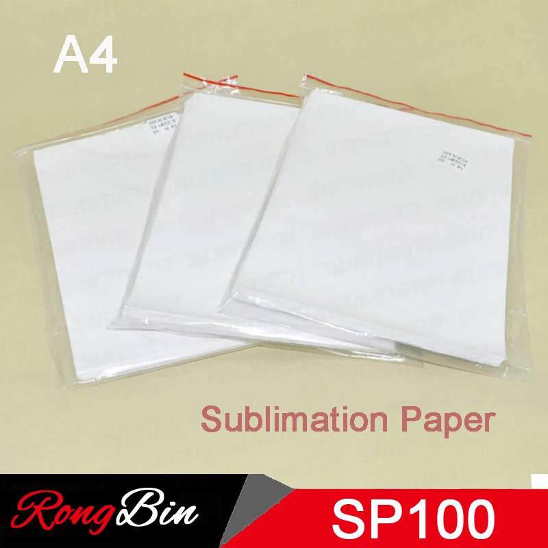 

100 Sheets Sublimation Machine Sublimation Paper A4 Inkjet Heat Transfer Sublimation Paper for Mug Glass Rock Case Polyester