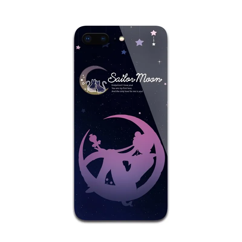 Аниме Сейлор Мун Кристалл Tsukino Усаги мультфильм Kawaii милый кот Луна Чехол iPhone Samsung