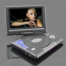 10 шт./лот портативный 7," dvd-плеер ЖК-экран цифровой видео диск плеер машина поворотный экран поддержка ТВ игры CD DVD VCD