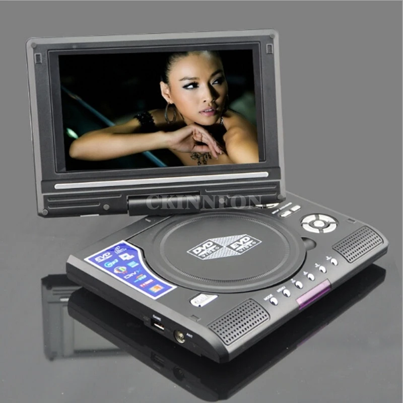 

DHL 10PCS Portable 7.8" DVD Player LCD Screen Digital Video Disc Player Machine Swivel Screen Support TV Game CD DVD VCD