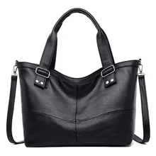 2019 Women Messenger Bags PU leather Purses and handbags Big High Quality Black Vintage Female Shoulder Bags Ladies Large Tote nesitu high quality new red green black split leather small women messenger bags ladies handbags female shoulder bags m0965