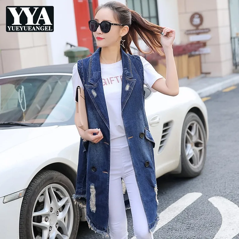 how to wear denim sleeveless jacket