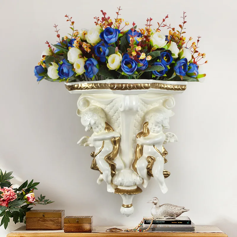 European Wall Vase Flower Vase Arrangement Stereo Wall Decoration