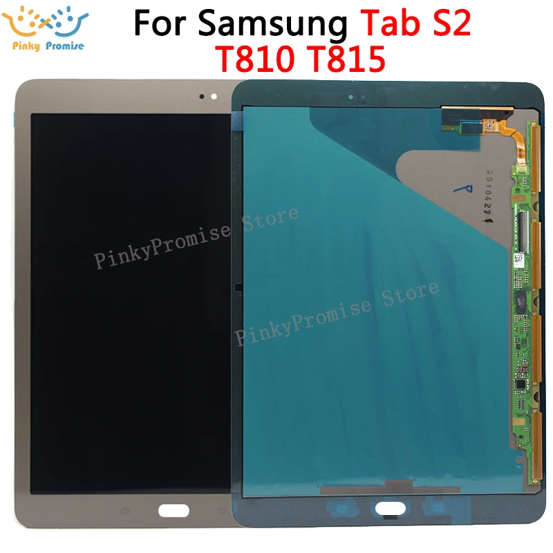 

New LCD Display Touch Screen Digitizer Sensors Assembly Panel Replacement For Samsung GALAXY Tab S2 9.7 Inch T810 T815