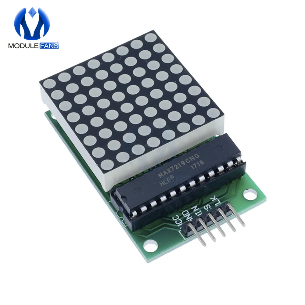 8x8 8*8 MAX7219 точечный модуль светодиодной матрицы MCU светодиодный модуль управления дисплеем для Arduino 5 в интерфейсный модуль выходной входной общий катод