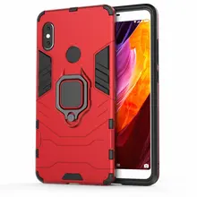 

Anti-knock Armor Case for Xiaomi Redmi Note 5 AI Dual Camera for Xiaomi Redmi Note 5 Pro 32G Finger Ring Case Holder Cover Case>