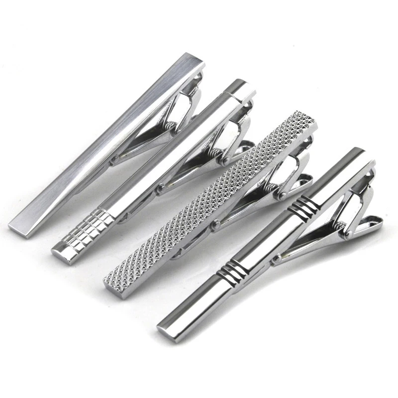 

Silver Tie Bar for Men Tie Clip for Regular Ties Necktie Wedding Business Classic Tie Pin Clips Mens Christmas Favor Gifts