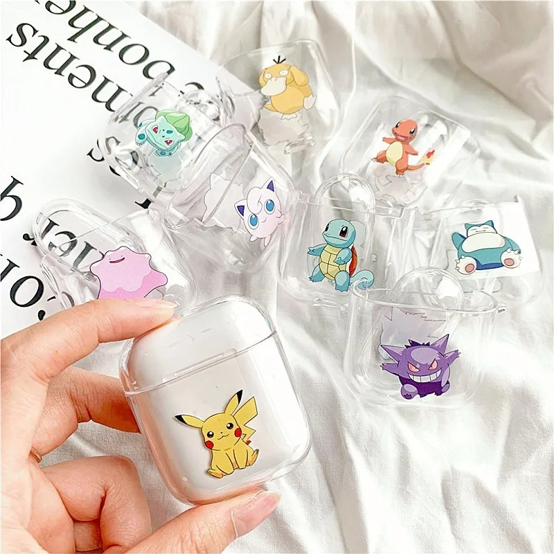

Cartoon Transparent Earphone Case For Apple Airpods Accessories Wireless Bluetooth Protective For Airpods Headphones Hard Cases