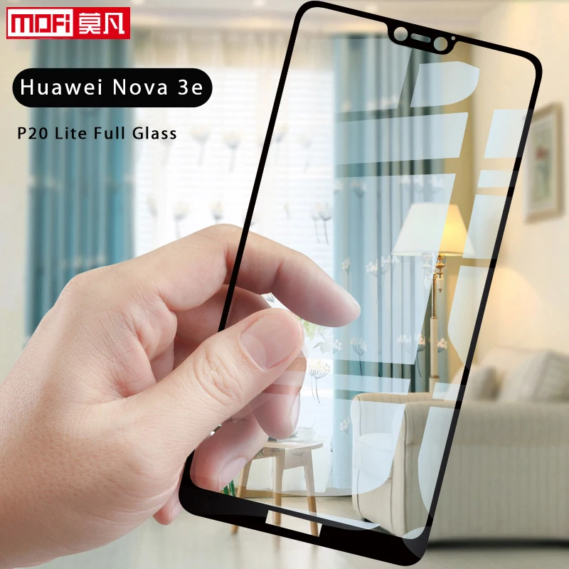 Защита экрана для Huawei P20 Lite закаленное стекло с полным покрытием Mofi 2.5D 9H huawei nova 3e p20