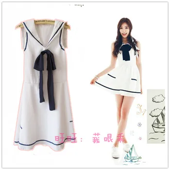 

New Anime Sailor Moon Cosplay Costume Salior Dress Women Lolita Summer COS Bowknot Dresses Free Shipping