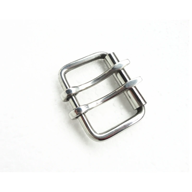 Stainless Steel Double Pin Buckle Solid Cowboy Belt Hardware Roller Wastband Head 44mm 41mm 60mm 3