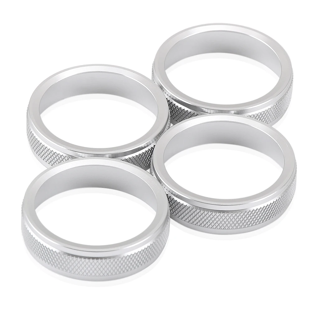 

4pcs Car styling Centeral Air Conditioner Button Cover Ring CD Sound Knob Trim For Volvo S60 XC60 V60 S80 V40 ect.