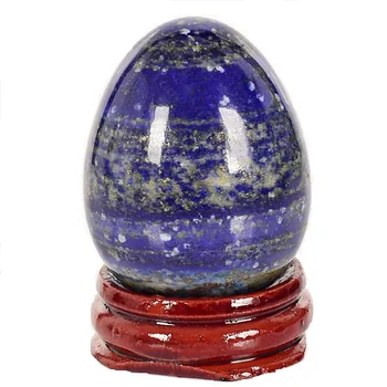 

Big Size Lapis Lazuli Yoni Jade Eggs Undrilled Natural Stone Massager For Kegel Exercise Ben Wa Ball 45*30mm Vaginal Tightening