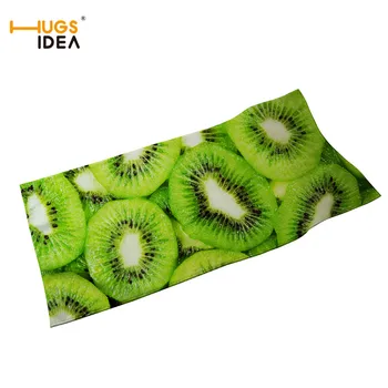 

HUGSIDEA Home Textile Bath Towels Fruit Kiwi Candy 3D Print Large Thick Microfiber Toalla for Ladies Summer Beach Swimming Towel