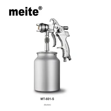 Meite большой пистолет-распылитель MT-601S с чашкой 1000cc в сопле 1,4 мм/1,7 мм/2,0 мм/2,5 мм всасывающий Тип подачи воздуха опрыскиватель Jun.14