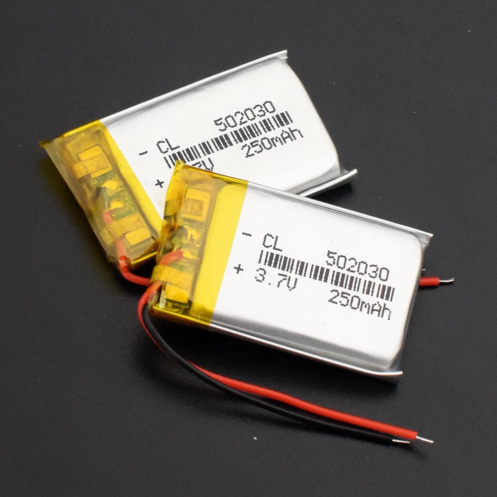 502030 3,7 V 250mAh литий-ионная батарея Lipo cells литий-полимерная аккумуляторная батарея для MP3 MP4 спикера тахографа автомобиля dvr