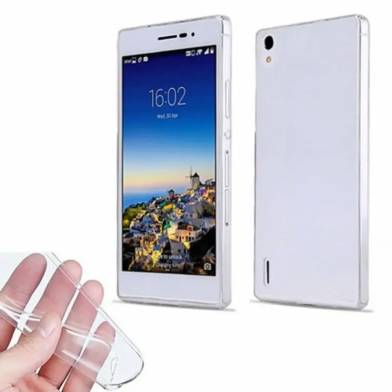 Gel de silicona transparente para para huawei ascend p7 funda ultra delgada ULTRA FINA 0.33mm huawei p 7 caja del Teléfono Móvil de off|gel case for iphone 5p7 led - AliExpress