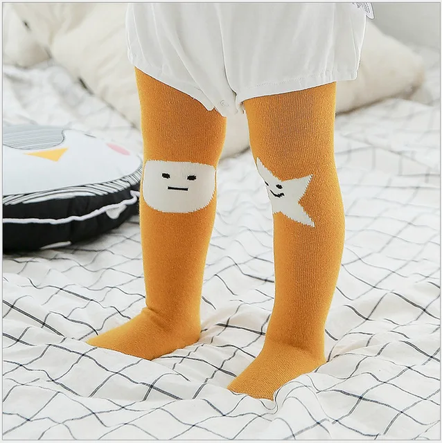 0 3T New Cotton Knitting Baby Tights Infant Girls Boys Cartoon Non Slip