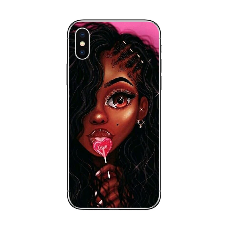 Ciciber 2bunz Melanin Poppin Aba чехол для телефона для iPhone 11 Pro Max чехол для iPhone X XR XS MAX 8 6 6S Plus 5 5S SE Мягкий ТПУ чехол - Цвет: WM01533