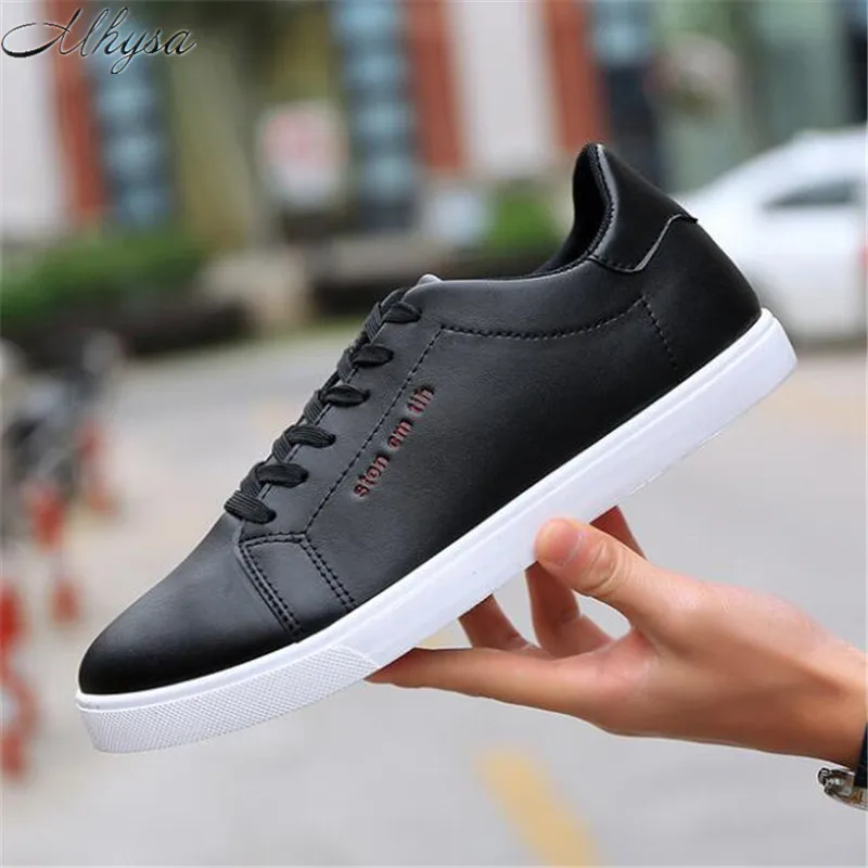 Mhysa 2019 spring new autumn white men's canvas shoes fashion comfortable breathable casual shoes men's flat shoes sneakers L215