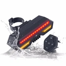 Велосипедный светильник USB Перезаряжаемый ультра яркий велосипедный задний светильник, дистанционный велосипедный фонарь для езды на велосипеде, сигнал поворота для улицы, новинка 328
