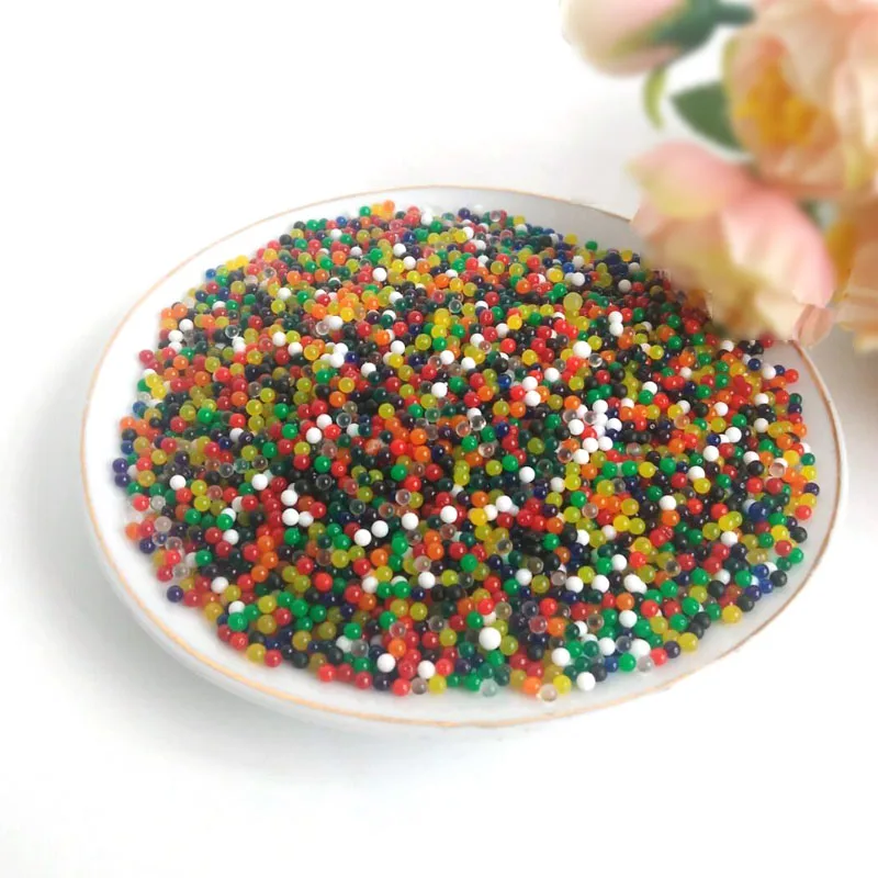

3000pcs/bag orbeez 2.5 Bullets Guns Paintball Water hydrogel beads Bullets balls Gun Toy crystal soil decorative