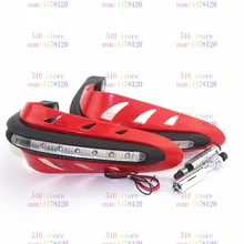 Новейшая красная щетка для мотоцикла светодиодный указатель поворота Handghuards защитные устройства для рук мотоцикл для Honda KTM SXF защита рук