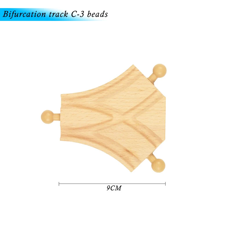 Различные деревянные компоненты для поезда, набор для поезда из бука, детские игрушки для поезда, подарки, аксессуары, совместимы с Thoma Friends - Цвет: Track C-3 beads