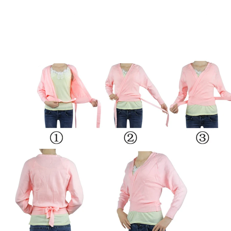 Long Sleeve Waist Belt Sweater (2)