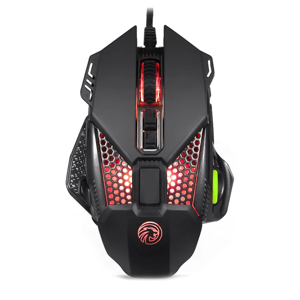 

LED USB Wired Mouse Fashion Cool Colorful 2500 DPI Adjustment Gaming Mouse Control Optical Mice for Desktop Laptop