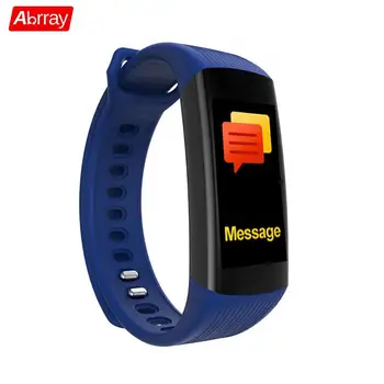 

Abrray Colorful Screen Fitness Tracker Watch Men Smart Watches Fashion Activity Tracker Message Reminder LED Pedometer For Women