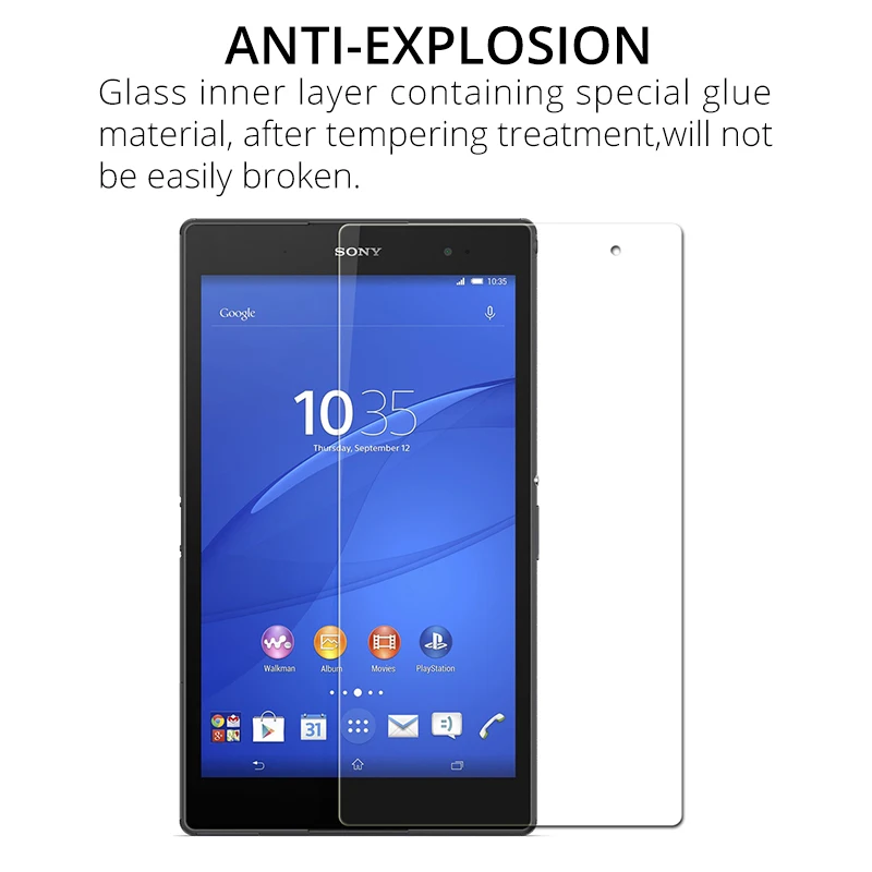 9H Премиум Закаленное стекло протектор экрана для sony Xperia Z3 Tablet Compact 8,0 взрывозащищенное Закаленное стекло Защитная пленка