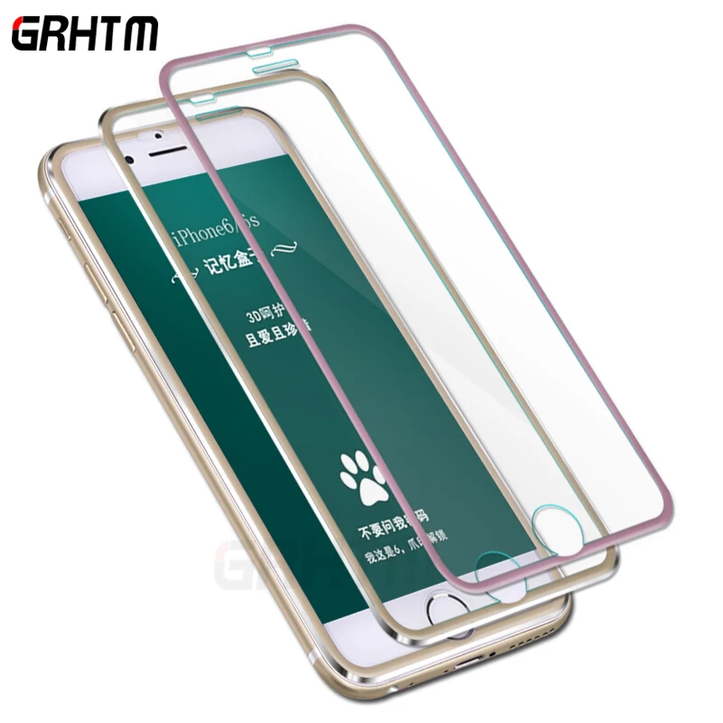 

3D Aluminum Alloy Tempered Glass For iPhone 6 6S 7 8 Plus Full Screen Protector On The For iPhone X XS Max XR 5 5s SE Glass