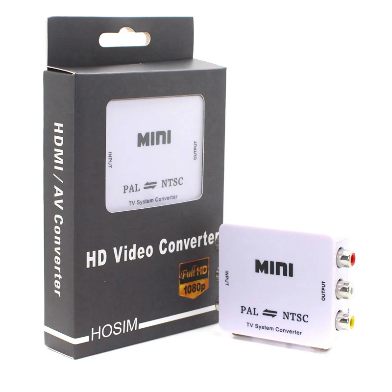 30 компл./лот Мини HD PAL NTSC взаимного преобразования ТВ Системы конвертер адаптер для одного формата видео оборудования