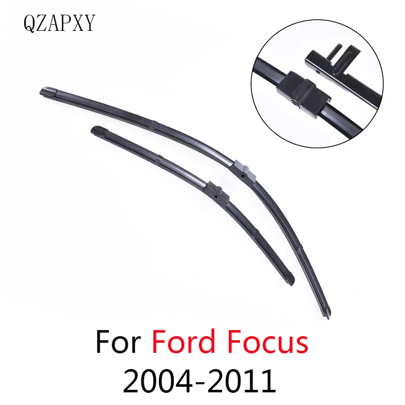 QZAPXY щекта стеклоочистителя для Ford Focus от 2004 2005 2006 2007 2008 2009 до 2011 стеклоочиститель автомобильных светодиодных фар автомобиля аксессуары