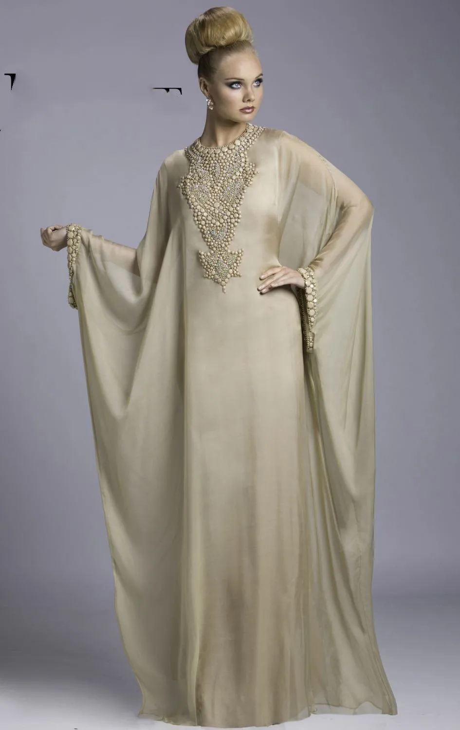 chiffon kaftan styles