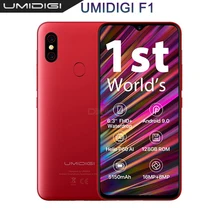 UMIDIGI F1 Android 9.0 6.3″ FHD+128GB ROM 4GB RAM Helio P60 Smartphone 5150mAh Battery 18W Fast Charge 16MP+8MP Mobile Phones