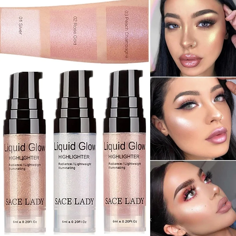 

Face Highlighter Powder Waterproof High-Light Eyes Glow Powder Eye Shadow Grooming Face Cosmetics Makeup Highlighter