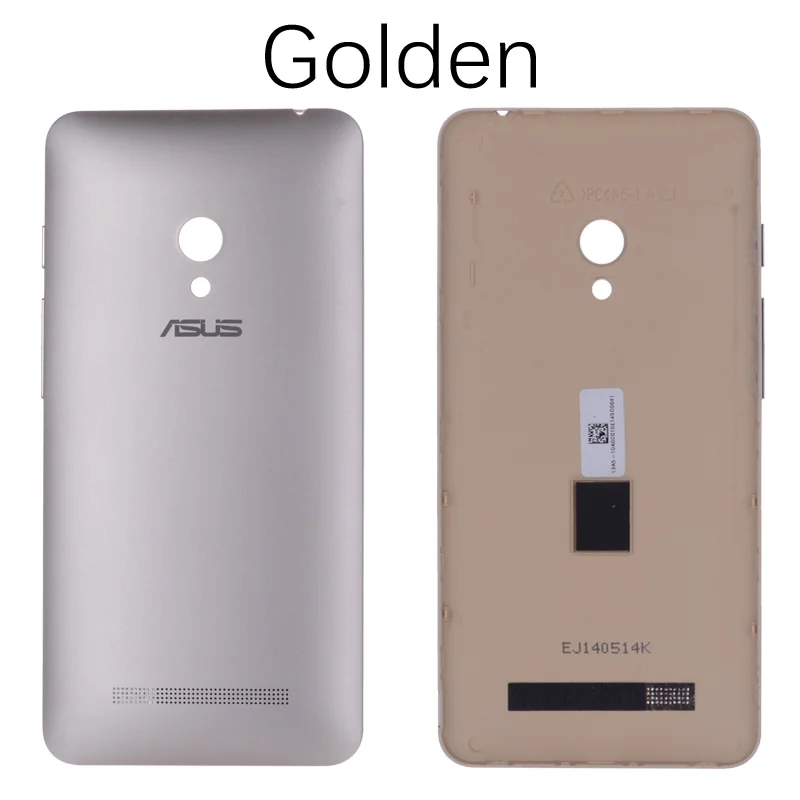 Задняя крышка для ASUS Zenfone 5 на батарею черный белый золотой - Цвет: Golden