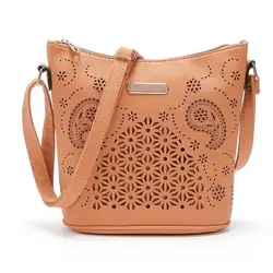 Модные женские выдалбливают Сумка Высокое качество искусственная кожа сумки на ремне Марка Дизайн Простой Досуг сумка Bolsas # X