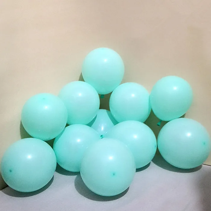 10 шт 12 дюймов прозрачные шарики для свадьбы с днем рождения шары на день рождения украшения Детские шары воздушные шары гелиевые балоны - Цвет: 2.2gMac D17 LakeBlue