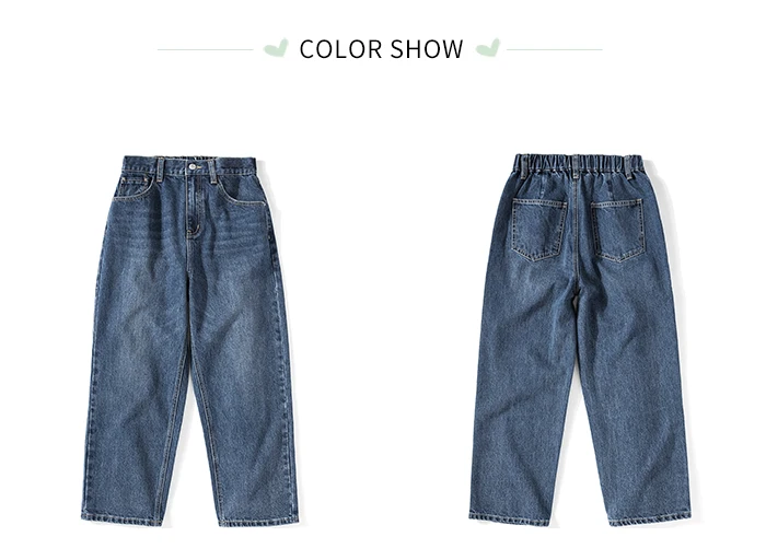 SEMIR джинсы, элегантные женские брюки, свободные, осень, новые, широкие, хлопковые, корейские, cec брюки, широкие, для женщин