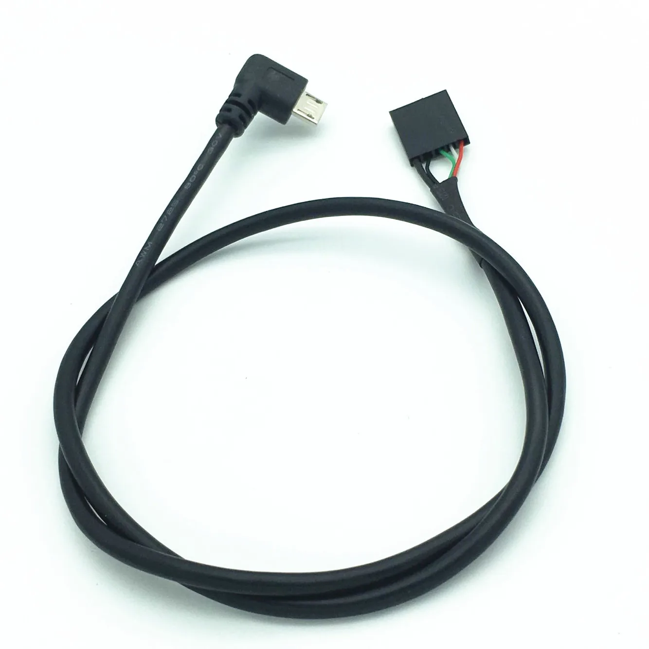 50 см микро usb 5P штекер 90 под прямым углом до 1x 5Pin разъем 2 54 USB кабель для