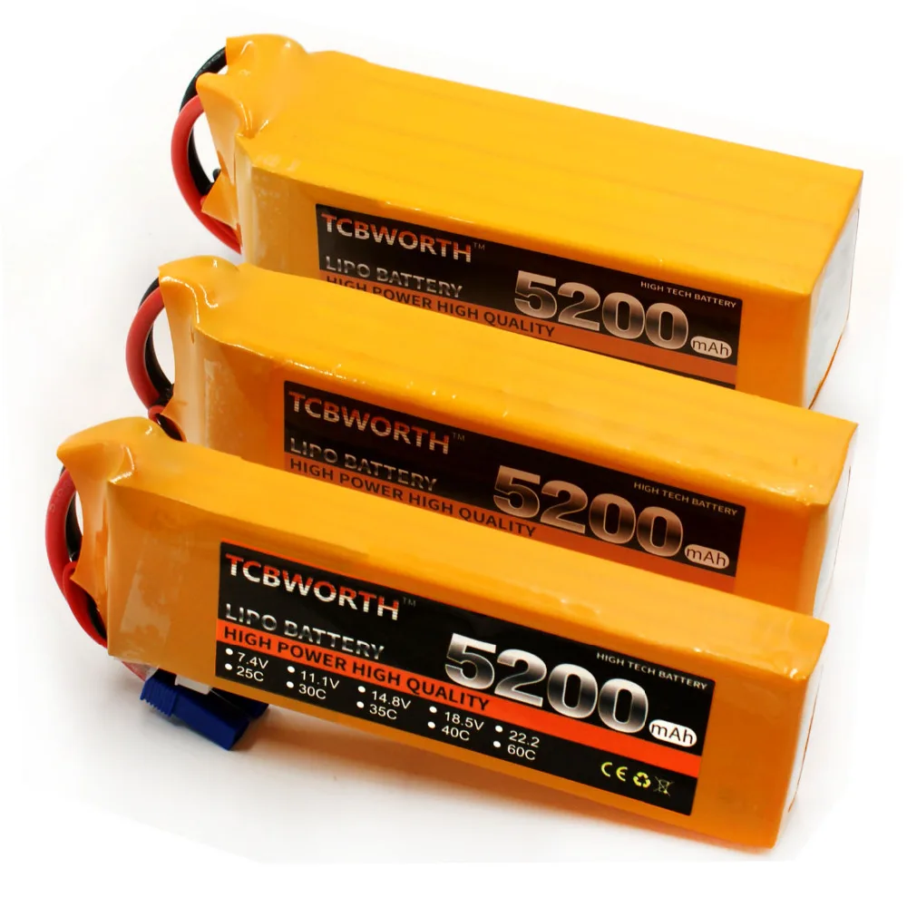 TCBWORTH RC самолет LiPo батарея 6S 22,2 V 5200mAh 60C для РУ самолет квадротор автомобиль Лодка Дрон Акку батареи LiPo 22,2 V