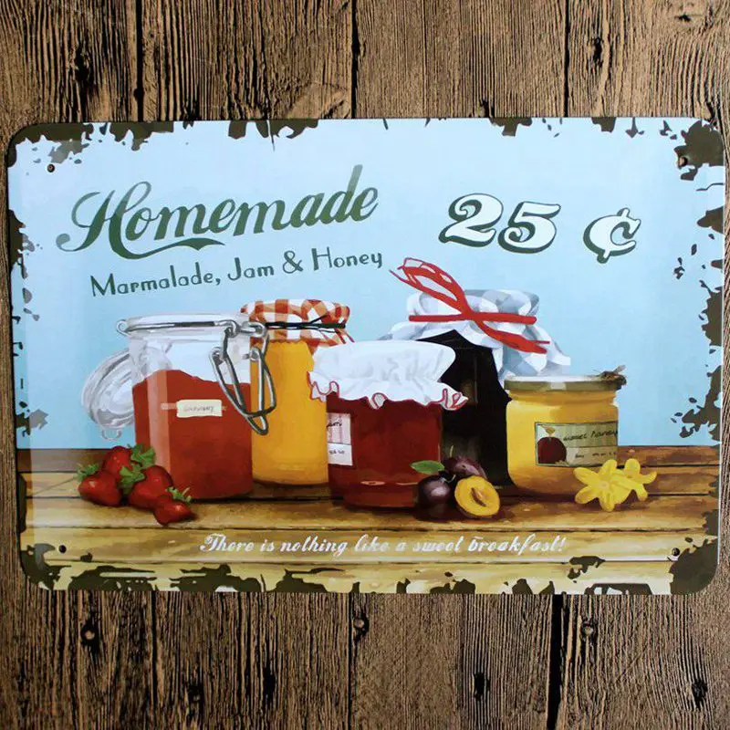 

Tin Signs Metal Plate Wall Pub Kitchen Restaurant Home Art Decor Vintage Iron Poster Cuadros A81127