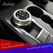 Pomello del cambio dell’automobile manopola in lega di alluminio anello decorativo anello Per Ford Focus Focus4 MK4 2018 2019