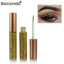 Водонепроницаемый жидкости Блестящий подводка для глаз карандаши для глаз, макияж, подводка для глаз Сияющий мерцающий тени для век легко носить косметическая кисточка